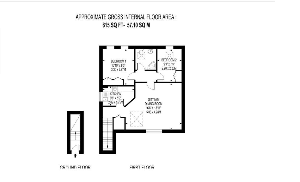 Appartement Weybridge - 2 Bed - Parking Extérieur photo